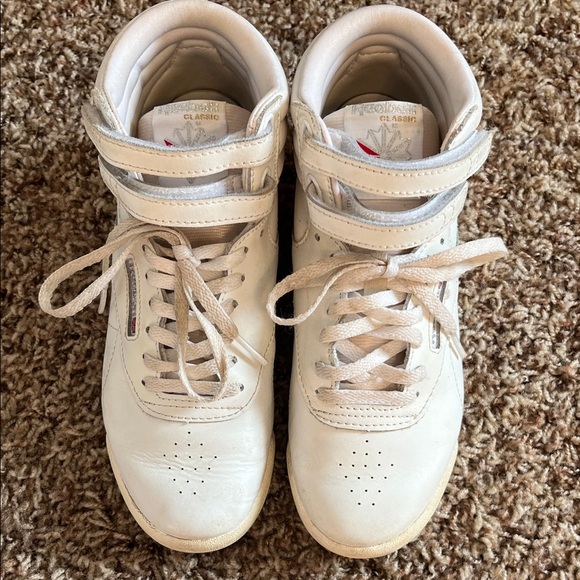Reebok Other - Reebok Girls Youth Classic White High-Top Sneakers